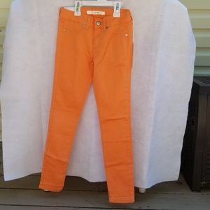 Joe's Girls Slim Tangerine/Orange Stretch Jeggings